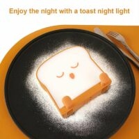 Luces nocturnas de pan de molde pan kawaii