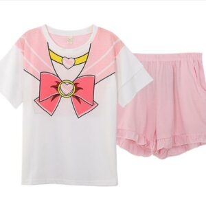 Różowa piżama Sailor Moon Różowa piżama kawaii