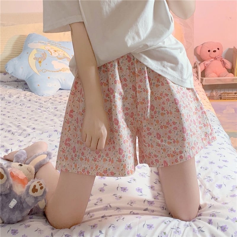 Kawaii Floral Shorts