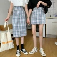 Jk Plaid High Waist Mini Skirt Long Skirts kawaii