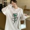 Kawaii Stereo Floral Loose T-shirt