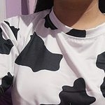 原宿牛柄ショートTシャツ