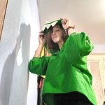Grön dinosaurie 3d ryggfenor Oversize hoodie