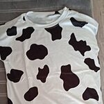 T-shirts courts à imprimé vache Harajuku