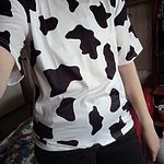 Harajuku Cow Print Short T-Shirt
