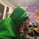 Sudadera con capucha extragrande con aletas traseras en 3d de dinosaurio verde