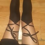 Calcetines por encima de la rodilla con lazo cruzado Sexy Lolita