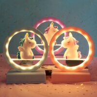 Lámpara de Noche Kawaii Mini Unicornio Pastel musica kawaii