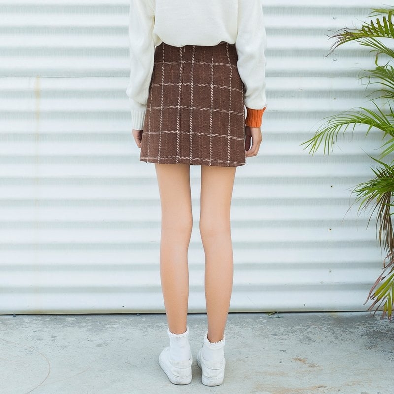 Cute Korean Woolen Skirt