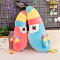 Brinquedos de pelúcia de papagaio de pássaro tucano robusto arco-íris Pássaro de pelúcia kawaii