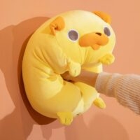 귀여운 노란색 퍼그 인형 장난감 개 베개 귀엽다