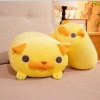 귀여운 노란색 퍼그 인형 장난감 개 베개 귀엽다