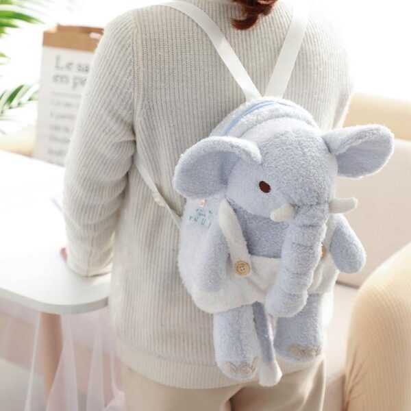 Cute Plush Elephant Backpack Backpack kawaii