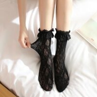 Socken mit Lolita-Spitzenmuster Coole Socken kawaii