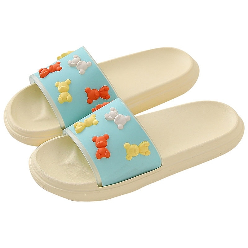 lindas sandalias de verano con osos 3d