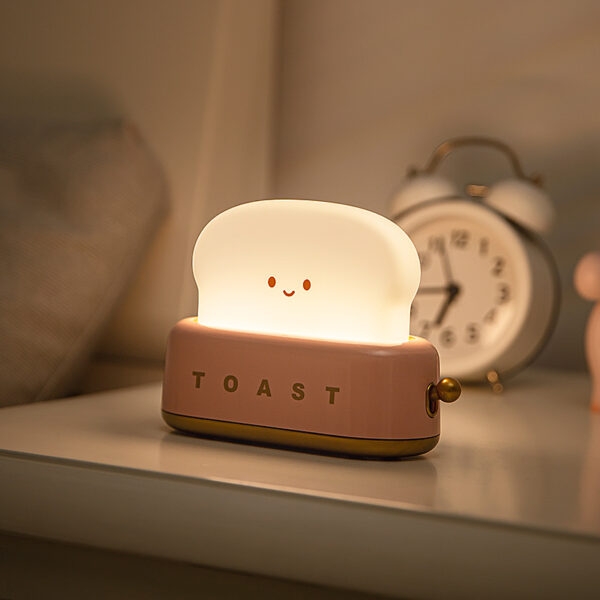 Lampka nocna inspirowana tostami Kawaii nocne światło
