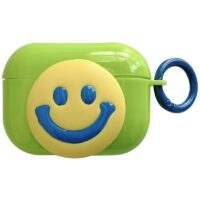 Capa Kawaii Smile Emoji Verde para Airpods Airpods 3 kawaii