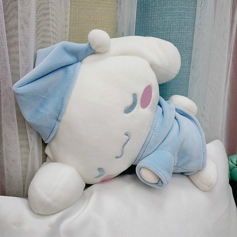 Brinquedos de pelúcia Sanrio Cinnamoroll dormindo - loja de moda Kawaii