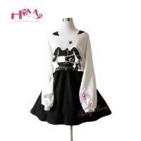 Yami Bunny 2st Sweater Kjol Klänning japansk kawaii