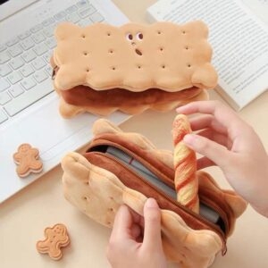 Cookie Sandwich Miękki pluszowy piórnik cookie kawaii