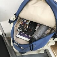 Aesthetic College Multi-Pocket Backpack College Schoolbag kawaii