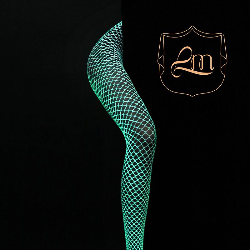 Luminous Glowing Jumpsuit Socks Stockings Fishnet Tights High