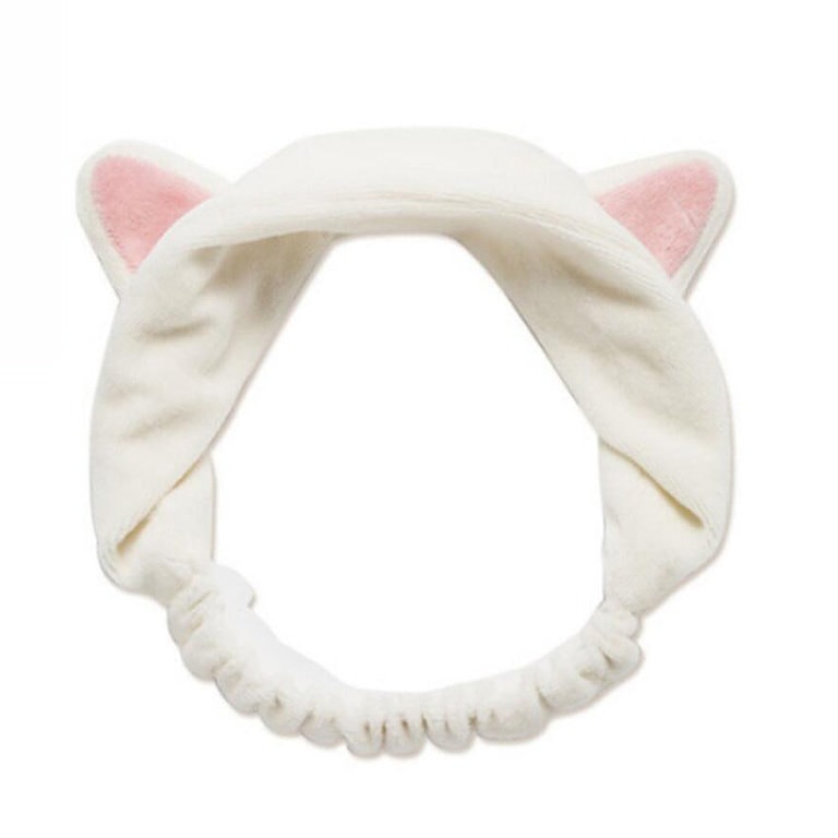 Fashion Lovely Soft Carol Fleece Cat Ear Makeup Cosmetic Shower Elastic Hair Band Spa Headband Wash 4 768x768 