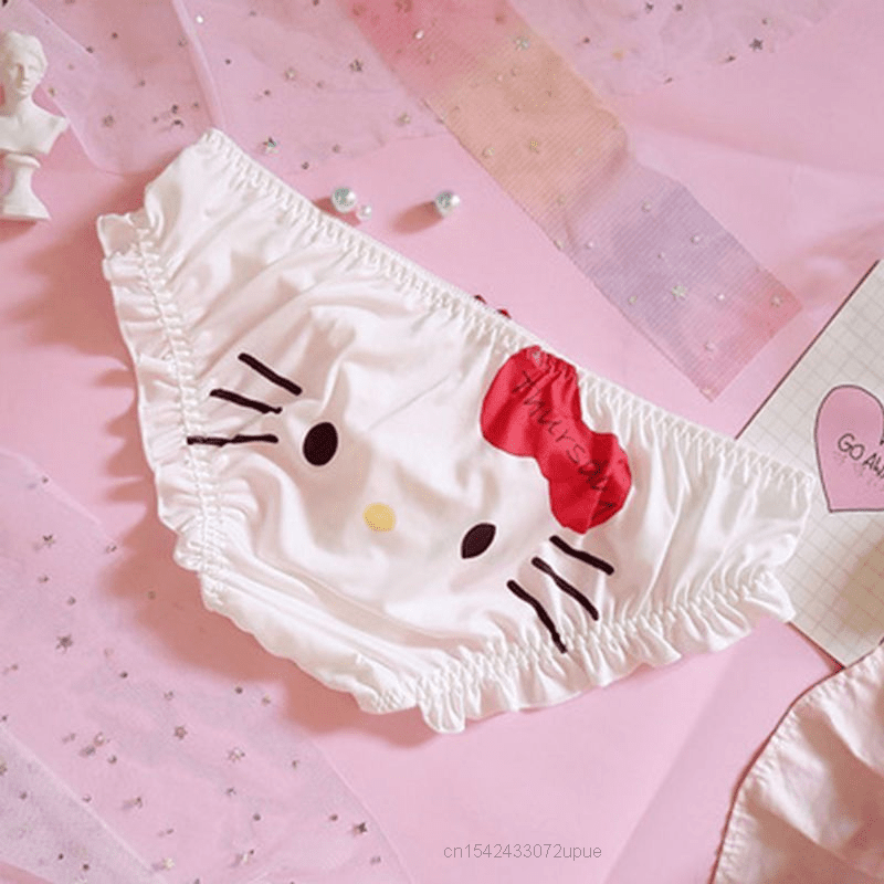 Buy Hot Hello Kitty Logo Women's Underwear Panty Online at
