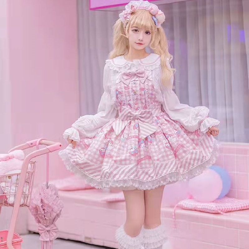 Kawaii Melody & Cinna Lolita Dress - Jsk Dress, L