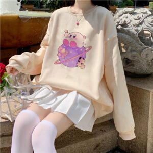 Kawaii Cute Cotton Kirby Hoodie - Kawaii Fashion Shop  Cute Asian Japanese  Harajuku Cute Kawaii Fashion Clothing