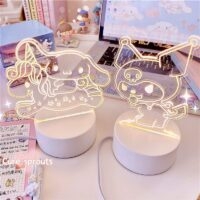 Cinna & Kuromi LED-ljus Cinnamoroll kawaii