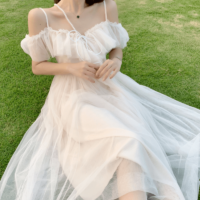 Кружевное платье Fairy с открытыми плечами Фея каваи