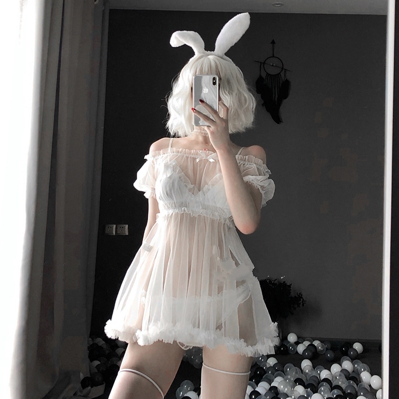 Sexy Lingerie Bunny Cosplay Dress And Underwear - Kawaii Fashion Shop