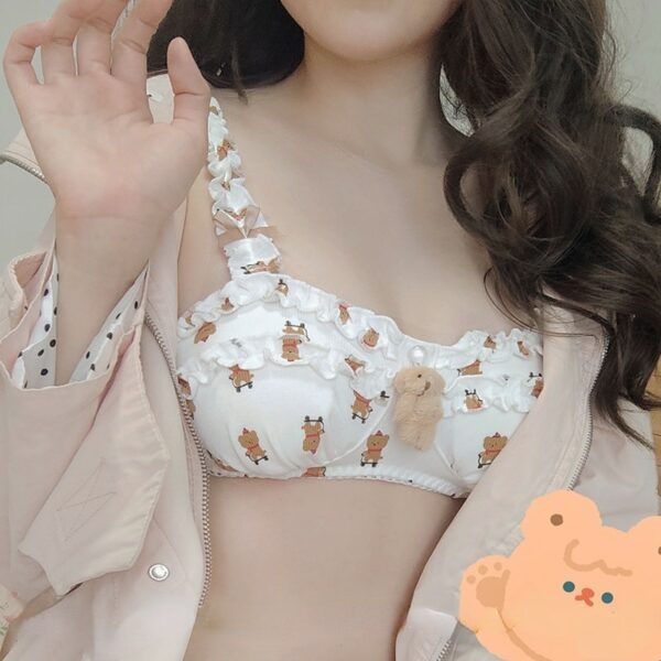 Set di lingerie con orsetto Kawaii Reggiseni kawaii