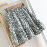 Minifalda con estampado floral de verano Minifalda kawaii