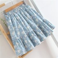 Mini-jupe d'été à imprimé floral Mini jupe kawaii
