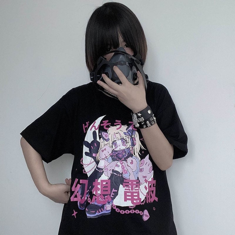 Kawaii Aesthetic printed T-shirt  Edgy outfits, Kawaii clothes