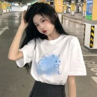 Kawaii losse T-shirt in Koreaanse stijl Koreaanse kawaii