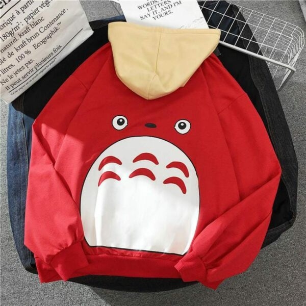 Bluza z kapturem Harajuku „Mój sąsiad Totoro”. Kawaii Harajuku