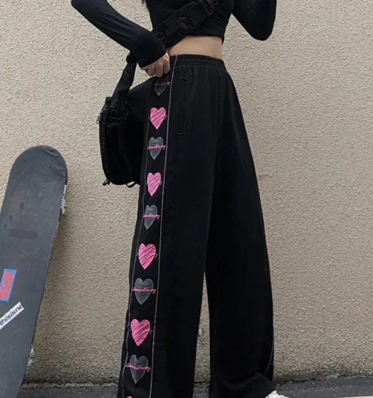 Cute Pink Harajuku Pants, Kawaii Pants Womens Cute