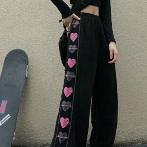 Pantaloni da skater Kawaii Love Harajuku kawaii