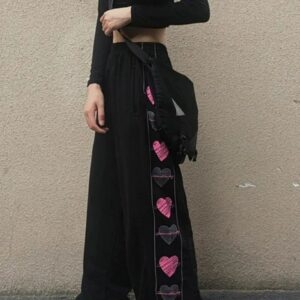 Spodnie typu skater Kawaii Love Kawaii Harajuku