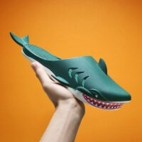 Sandalo scorrevole con squalo cartone animato Pantofole cartone animato kawaii