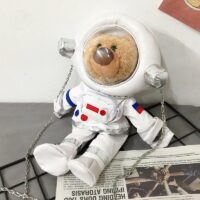 Сумки на плечо с милым мультяшным космонавтом Мультфильм каваи