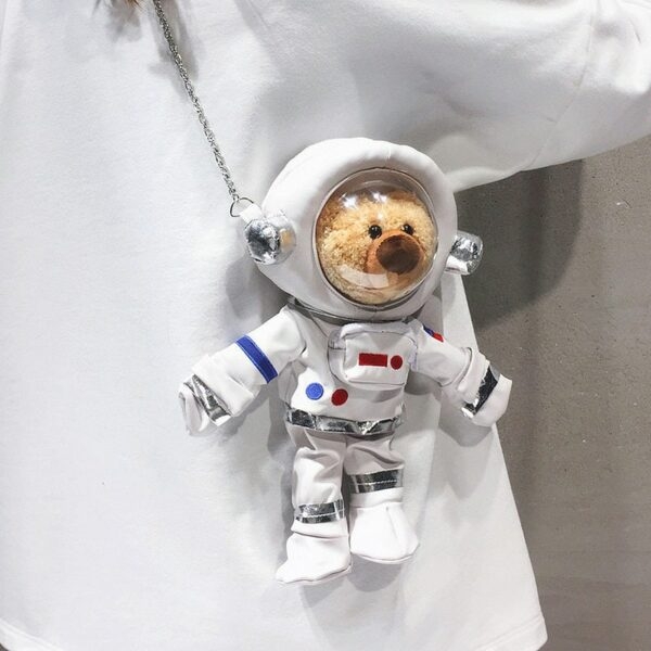 Сумки на плечо с милым мультяшным космонавтом Мультфильм каваи