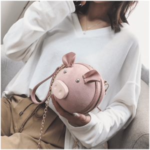 Mini sacs à bandoulière cochon mignon, créatif kawaii