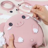 Söt gris Hantverk Självgjord väska Materialset DIY kawaii
