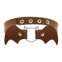 Bat Wings Vampire Kitty Leather Collar Bat kawaii