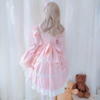 Kawaii Lolita OP Ruffles Maid Dresses Cosplay kawaii