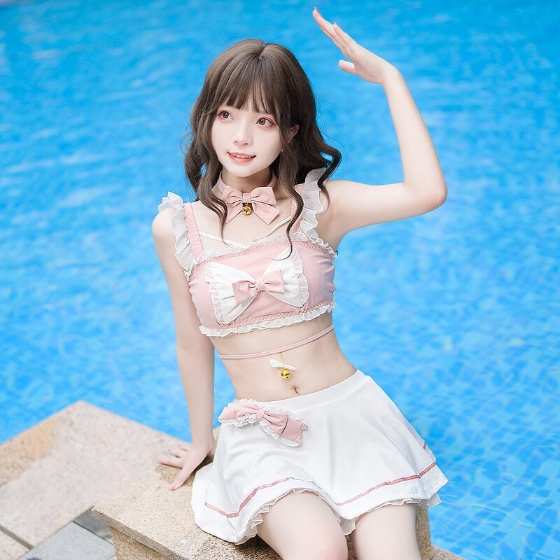 3 PCS Japanese Kawaii Lolita Style Pink Plus Size Panties Mid Waist Anime  Cute